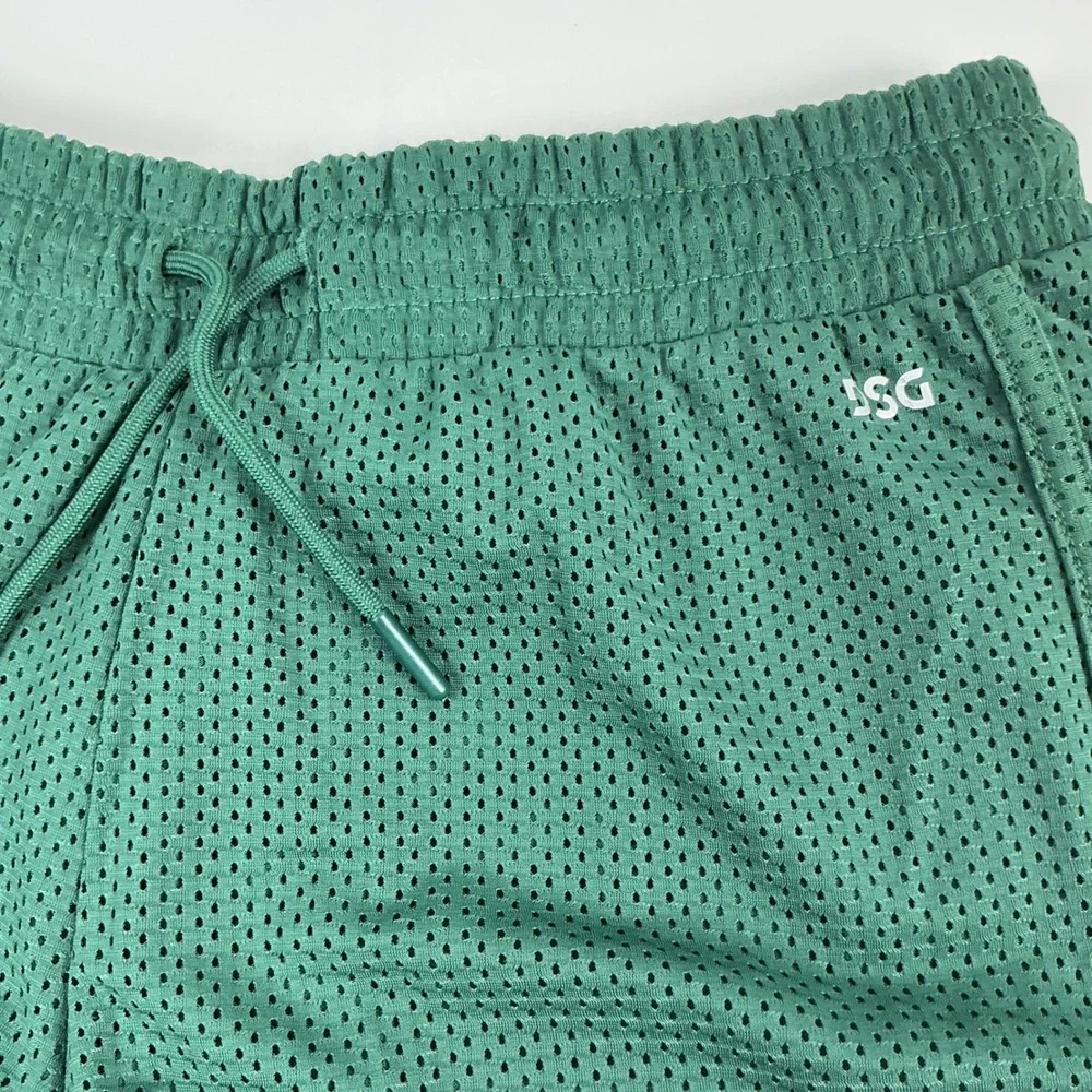 DSG Girls Large L (14) Highland Green‎ Mesh Stride Run Shorts NWT Mid Rise